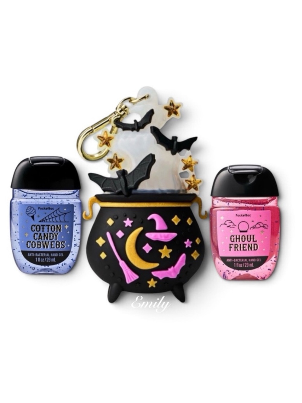 BBW Light-up Cauldron PocketBac Holder Cotton Candy Cobwebs Ghoul Friend 2026